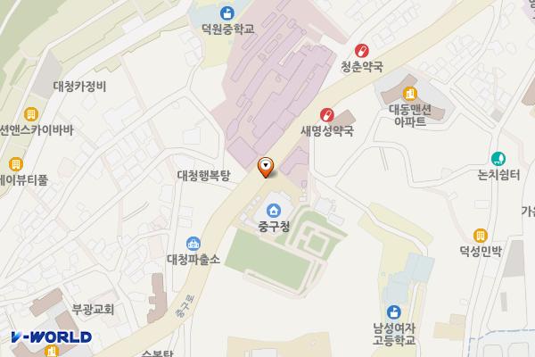 부산 중구청 위치 지도 — 부산광역시 중구 중구로 120