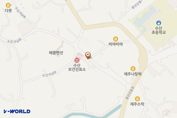 수산1리 복지회관 위치 지도 — 제주특별자치도 서귀포시 성산읍 수산리 703-1