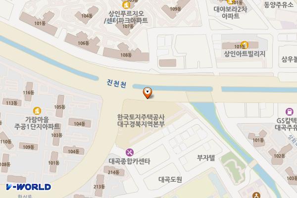 LH대구경북본부 위치 지도 — 대구광역시 달서구 상화로 272