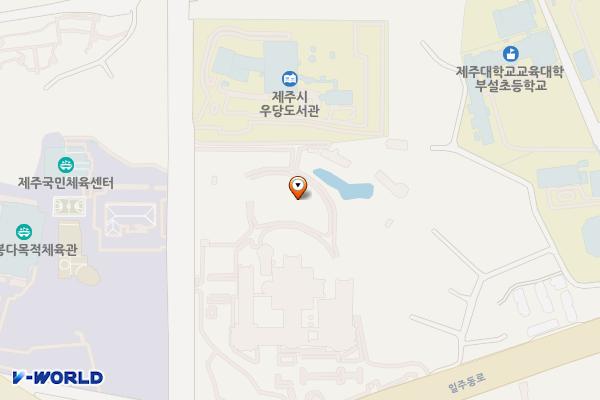국립제주박물관 위치 지도 — 제주특별자치도 제주시 일주동로 17