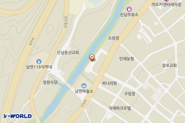 남면 제3 위치 지도 — 강원특별자치도 인제군 남면 신남리 396-2