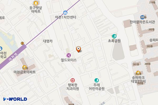 마천동1공영주차장 위치 지도 — 서울특별시 송파구 성내천로43길 6