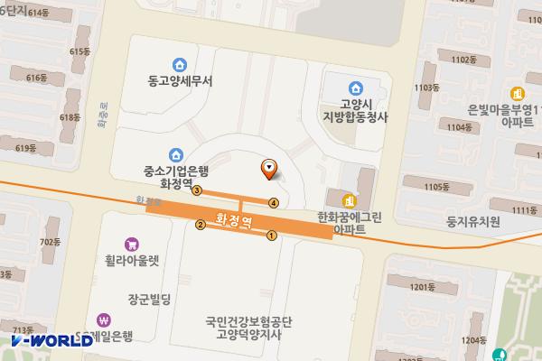 화정환승공영주차장 위치 지도 — 경기도 고양시 덕양구 화정로 63
