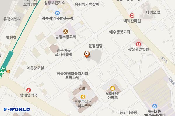 광산로제1공영 위치 지도 — 전남광주통합특별시 광산구 광산로30번길 10