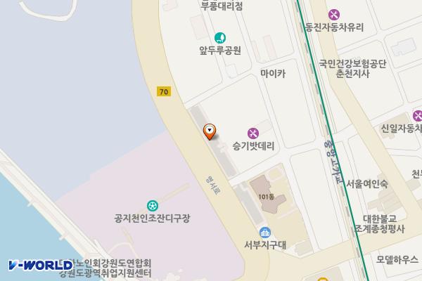 공지천 공영주차장 위치 지도 — 강원특별자치도 춘천시 근화동 785-10