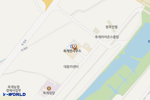 옥계면사무소 위치 지도 — 강원특별자치도 강릉시 옥계면 현내리 310