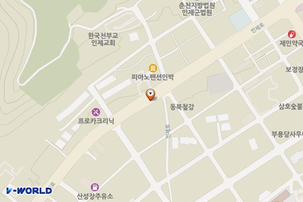 인제읍 제8 위치 지도 — 강원특별자치도 인제군 인제읍 상동리 308-11