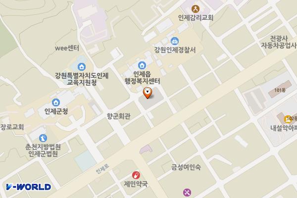 인제읍 제6 위치 지도 — 강원특별자치도 인제군 인제읍 상동리 357-2