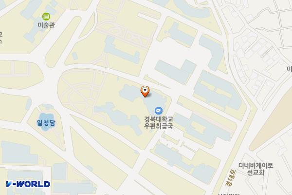 경북대학교 학생주차장 위치 지도 — 대구광역시 북구 대학로 80