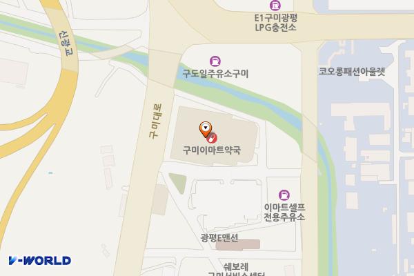 이마트 구미점 위치 지도 — 경상북도 구미시 구미대로 256