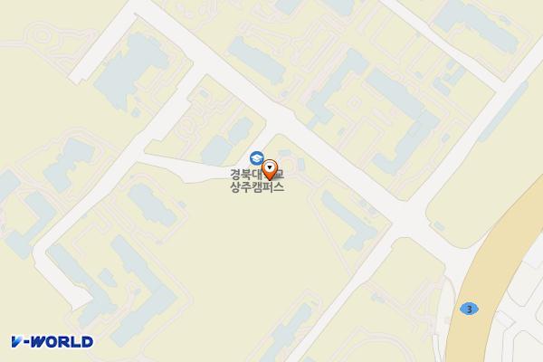 경북대학교(상주캠퍼스) 위치 지도 — 경상북도 상주시 경상대로 2559