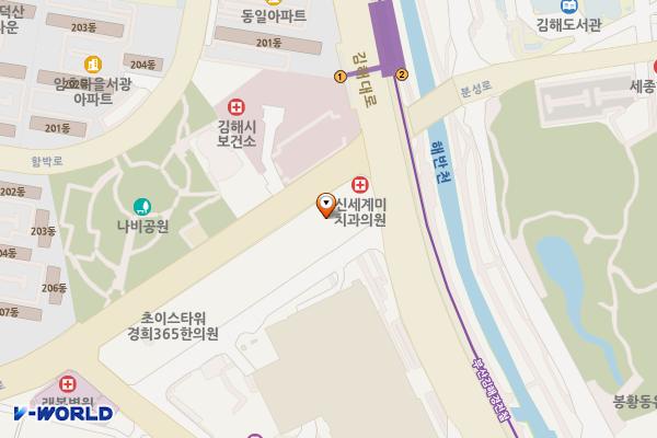 이마트 TR 김해터미널 위치 지도 — 경상남도 김해시 전하로304번길 25