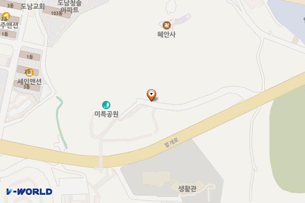 케이블카제2주차장 위치 지도 — 경상남도 통영시 도남동 349-1
