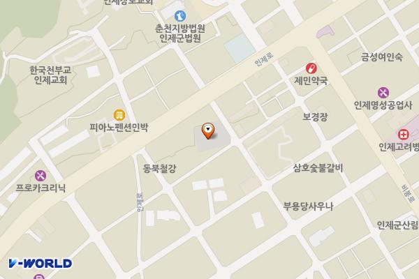 인제읍 제1 위치 지도 — 강원특별자치도 인제군 인제읍 상동리 292