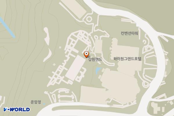 강원랜드 위치 지도 — 강원특별자치도 정선군 사북읍 하이원길 265