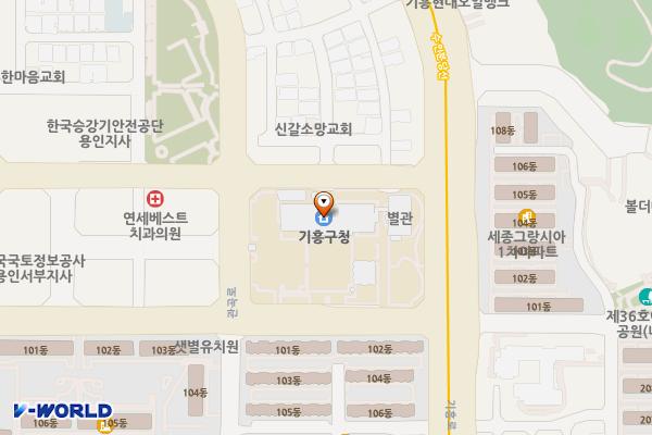 기흥구청 위치 지도 — 경기도 용인시 기흥구 관곡로 95