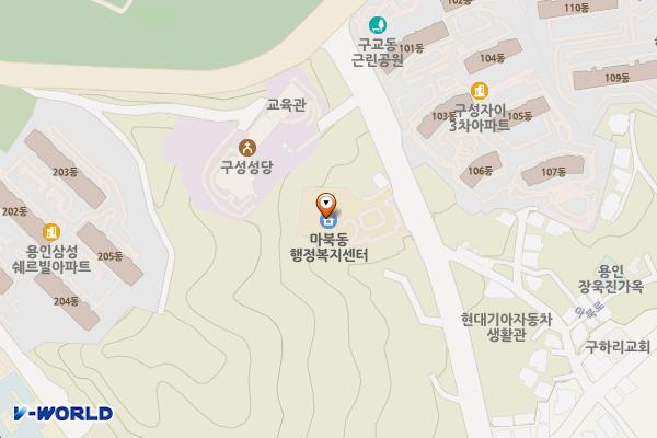 마북동 위치 지도 — 경기도 용인시 기흥구 구교동로118번길 16