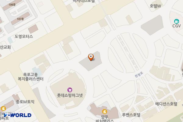 원형1공영주차장 위치 지도 — 전남광주통합특별시 목포시 상동 1133(롯데마트옆)