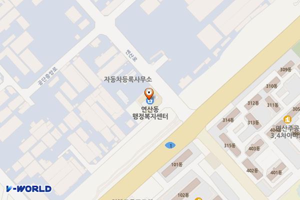 자동차등록사무소 위치 지도 — 전남광주통합특별시 목포시 연산로 191(연산동)