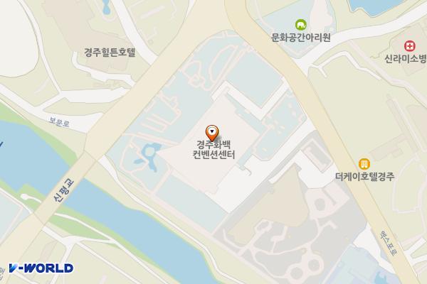경주화백컨벤션센터 위치 지도 — 경상북도 경주시 보문로 507