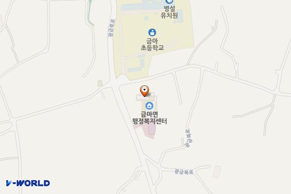 금마면사무소 부설주차장 위치 지도 — 충청남도 홍성군 금마면 광금북로 478
