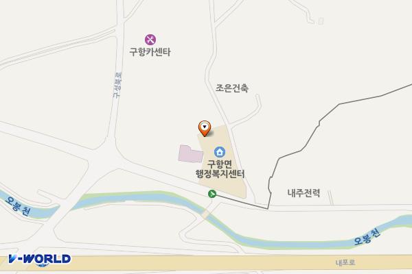 구항면사무소 부설주차장 위치 지도 — 충청남도 홍성군 구항면 구항길 109