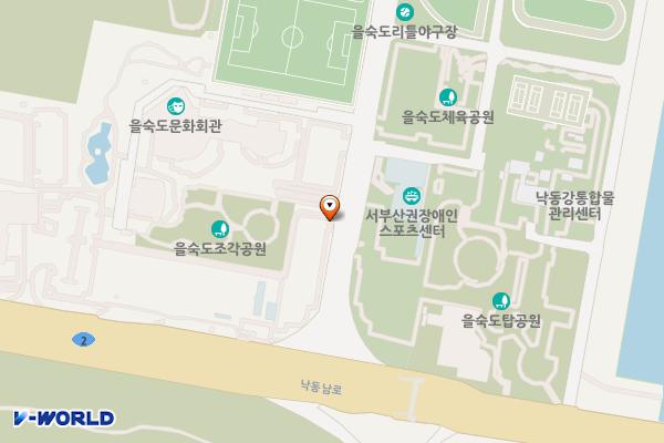 을숙도 공영주차장 위치 지도 — 부산광역시 사하구 낙동남로1233번길 테니스장 주차장