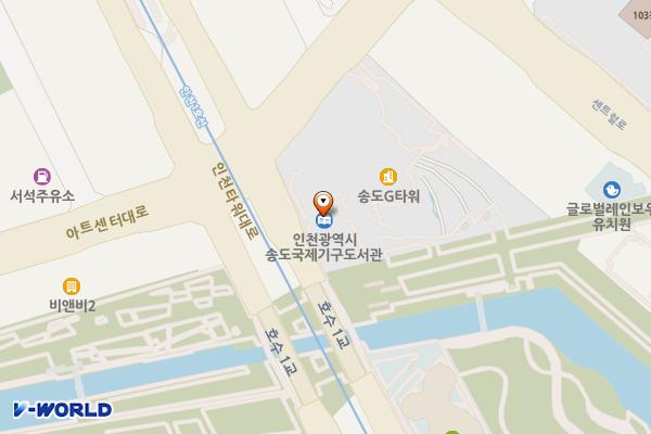 G-Tower(경제자유구역청) 위치 지도 — 인천광역시 연수구 아트센터대로 175