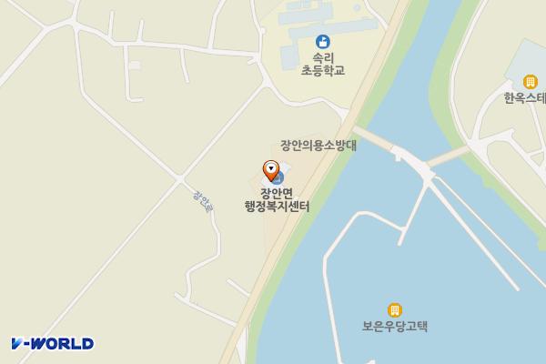 장안면사무소 위치 지도 — 충청북도 보은군 장안면 장안로 37