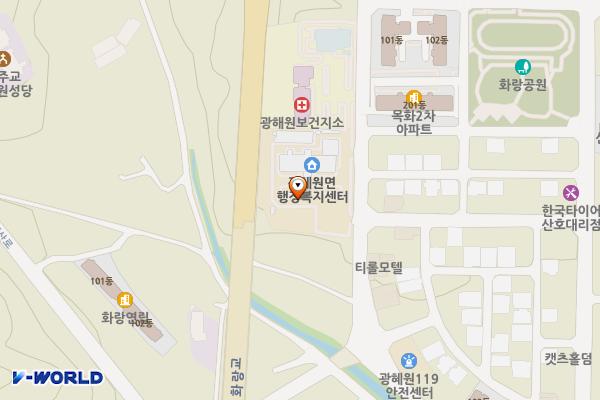 광혜원면사무소 위치 지도 — 충청북도 진천군 광혜원면 광혜원리 542-10