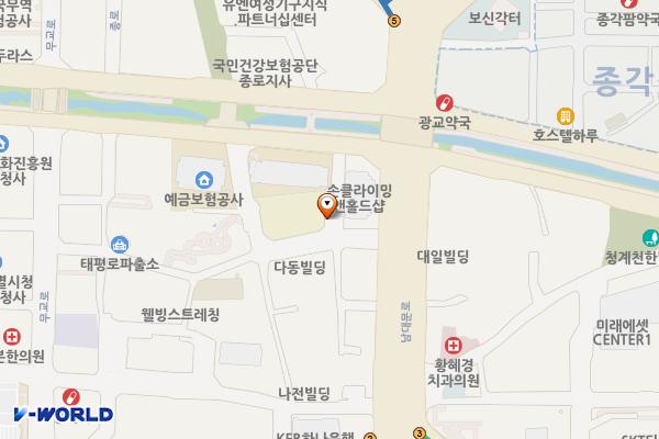 한국관광공사 옆 노상 공영주차장 위치 지도 — 서울특별시 중구 다동 85-4