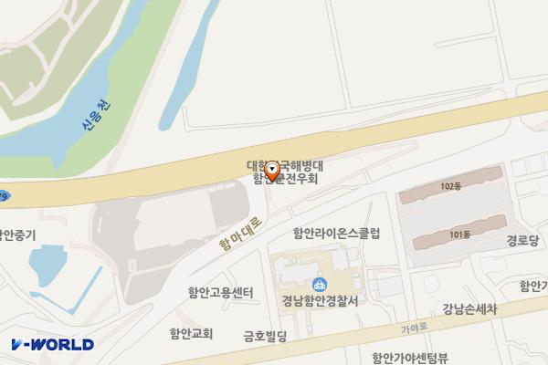 함안 시외버스터미널 위치 지도 — 경상남도 함안군 가야읍 말산리 616