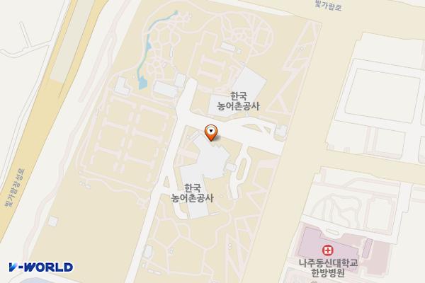 한국농어촌공사 본사 위치 지도 — 전남광주통합특별시 나주시 빛가람동 358