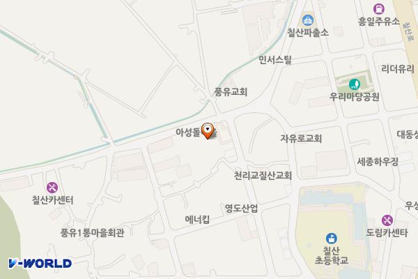 칠산서부동 주민자치센터 위치 지도 — 경상남도 김해시 풍유동 401-4