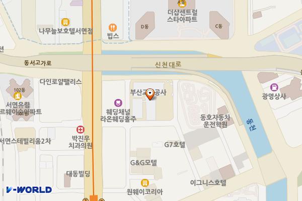 부산교통공사 본사 위치 지도 — 부산광역시 부산진구 범천동 861-1