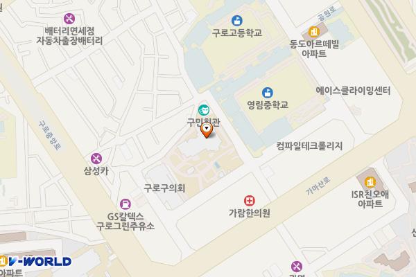 구로아트밸리 지하1층 위치 지도 — 서울특별시 구로구 가마산로25길 33(구로동)