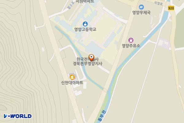 영양지사 충전소 위치 지도 — 경상북도 영양군 영양읍 중앙로 65-5