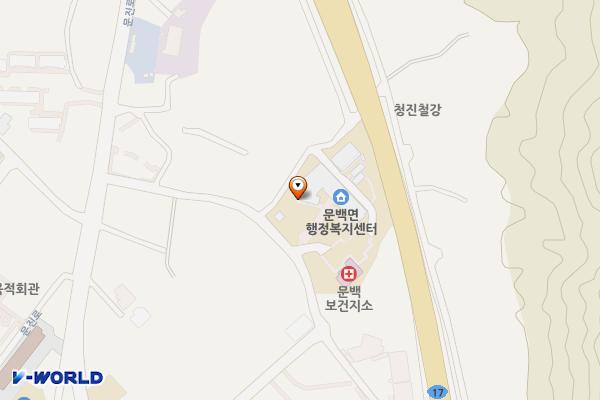 문백면사무소 위치 지도 — 충청북도 진천군 문백면 옥성1길 21