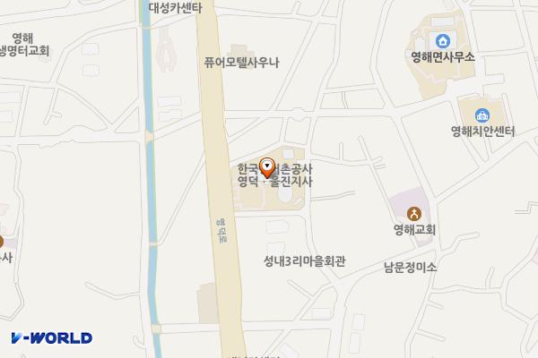 농어촌공사 영덕·울진지사 위치 지도 — 경상북도 영덕군 영해면 영덕로 1786