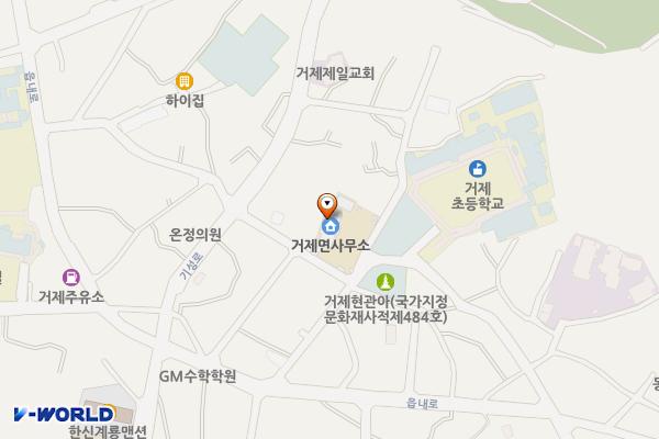 거제면사무소 위치 지도 — 경상남도 거제시 거제면 서상길 1