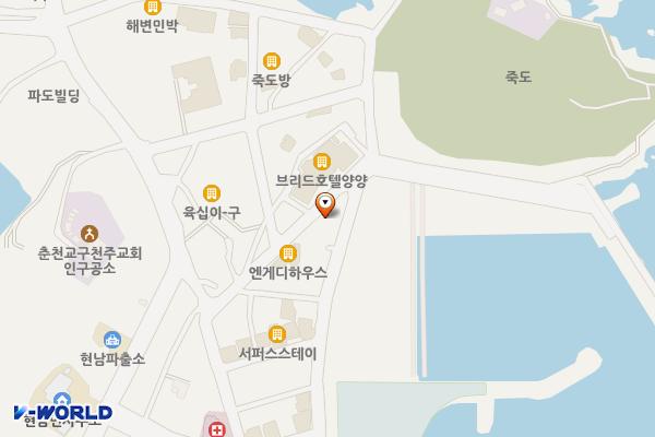 인구해수욕장 위치 지도 — 강원특별자치도 양양군 현남면 인구길 28-43