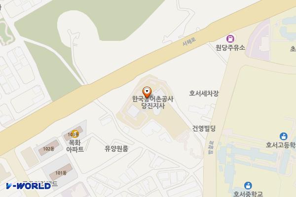 농어촌공사 당진지사 위치 지도 — 충청남도 당진시 밤절로 2-22