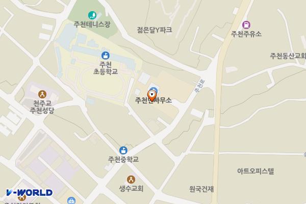 주천면사무소 위치 지도 — 강원특별자치도 영월군 주천면 주천로 103