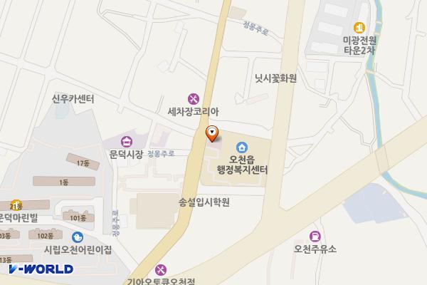 오천읍사무소 위치 지도 — 경상북도 포항시 남구 오천읍 문덕리 27-2