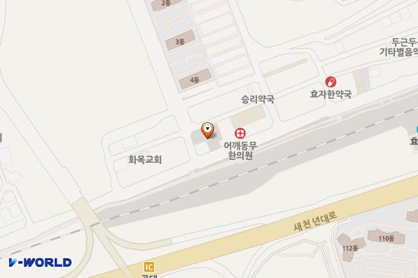 효자종합시장공영주차장 위치 지도 — 경상북도 포항시 남구 효자동길1번길 8(효자동)