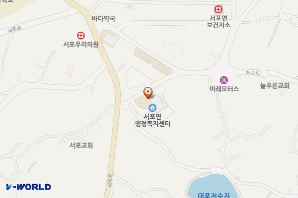 서포면사무소주차장 위치 지도 — 경상남도 사천시 서포면 자구로465-17