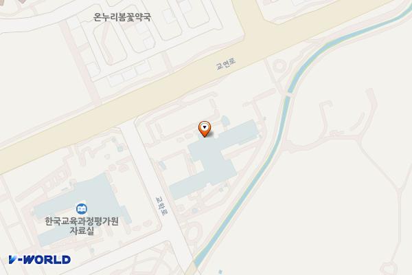 한국교육개발원 위치 지도 — 충청북도 진천군 덕산면 교학로 7
