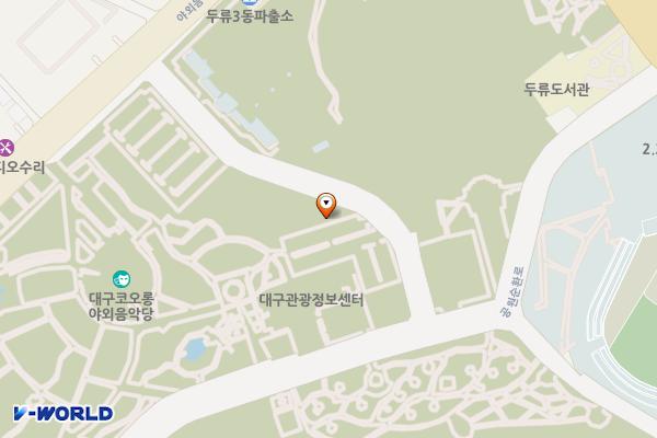 두류공원 초급속 EV충전소 위치 지도 — 대구광역시 달서구 두류동 595