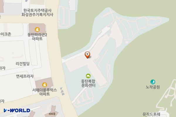 동탄복합문화센터 위치 지도 — 경기도 화성시 노작로 134