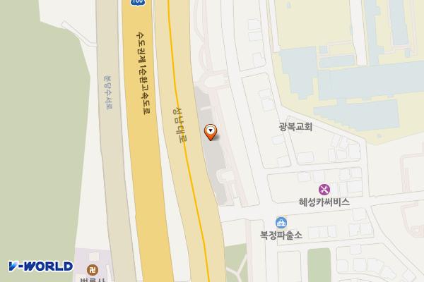 노외주차장(복정제5) 위치 지도 — 경기도 성남시 수정구 복정로 55